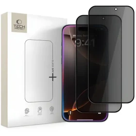 Tech-Protect Glass Spy+ / Tvrzené sklo / Privacy / Apple iPhone 16 Pro/17/17 Pro / 2 ks
