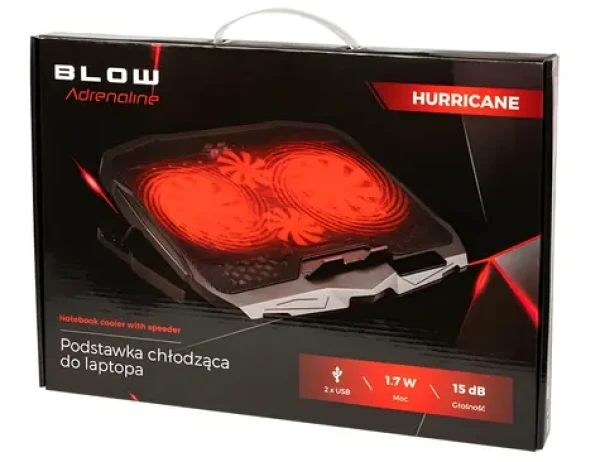 Chladicí podložka Hurricane 4 Fan / Chladicí podložka / 4x ventilátor (66-365#)