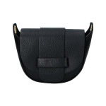Trendy dámská kožená crossbody kabelka Menta, černá