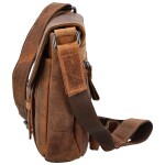 Pohodová dámská kožená crossbody kabelka Berenika, camel