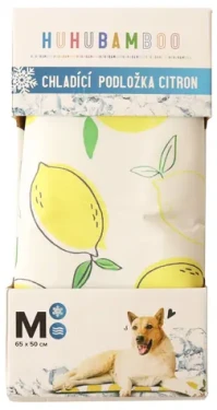 Huhubamboo Chladicí podložka citron M / Chladicí podložka / 65x50 cm (357711)