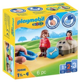 Playmobil 1.2.3 70406 Psí vlak / od 18 měsíců (70406-PL)
