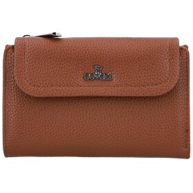 Stylová dámská koženková peněženka Coveri Deana, hnědá