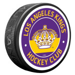 Mustang Puk Los Angeles Kings NHL Crown Vintage Striped Textured Puck