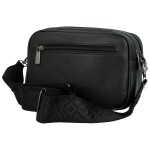 Stylová dámská koženková crossbody kabelka MaxFly Tarja, černá