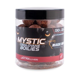 Magic Wolf Boilies obalované Mystic 130g - Játra 26mm,Magic Wolf Boilies obalované Mystic 130g - Játra 26mm