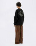 Thinking MU Flower Rope Black Jimena Sweatshirt BLACK XS
