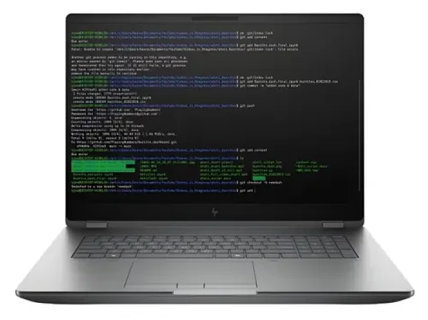 HP ZBook Fury 18 G1i stříbrná / Pracovní stanice / 18.0" WQXGA / Core Ultra 7 255HX 2.4GHz / 32GB / 1TB SSD (C78G9ET#BCM)