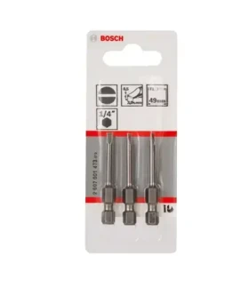 BOSCH 2607001473 / Sada šroubovacích bitů Extra Hard S0.5x3 49 mm (3 ks) / Extra odolné (2607001473)