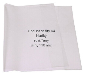 Obaly na sešity CONCORDE A4 rozšířené, 110mic, sada 10ks