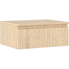 MEXEN/S - Rivel koupelnová skříňka pod umyvadlo 60 cm s deskou, 1 šuplík, reliéf , dub 91A20-06023-1-BFC81