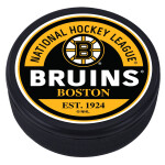 Mustang Puk Boston Bruins NHL Block Textured Puck