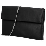 Módní dámská koženková plesová kabelka Trifa, černá