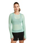 ICEBREAKER Wmns Mer 75 Cool-Lite Featherlight LS Crewe, Mint velikost: S