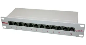 Roline Patch panel 12 portů Cat6a / Patch panel / RJ-45 / 19" / 1U (26.11.0316)