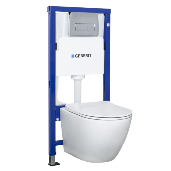 KERRA - Instalační set Geberit + Miska Delos + tlačítko 5907548116826