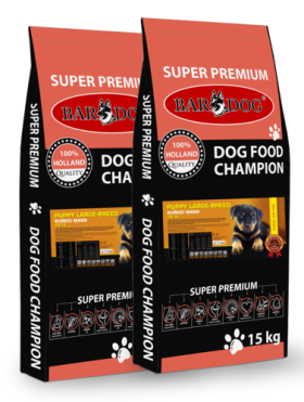 BARDOG PUPPY Large &amp; Breed 28/16 kuřecí maso velká plemena 2 x 15 kg