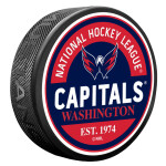 Mustang Puk Washington Capitals NHL Block Textured Puck