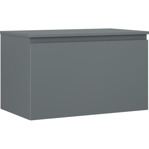 MEXEN/S - Orio koupelnová skříňka pod umyvadlo 80 cm s deskou, 1 šuplík, grafit mat 91A10-08047-1-BFC66