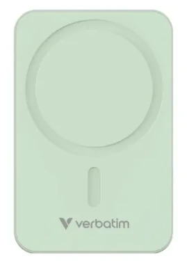 Verbatim Charge 'n' Go Essentials Magnetická bezdrátová powerbanka 20000mAh zelená / USB-C / MagSafe / 15-35W (32224)