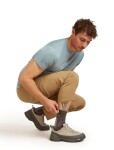 Pánské merino ponožky ICEBREAKER Mens Hike+ Medium Crew, Porcini/Flint Blue velikost: 42-44 (M)