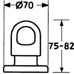 HANSA - Lux Ventil pod omítku, chrom 02289135