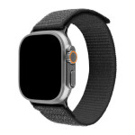 FIXED Nylonový řemínek Nylon Sporty Strap pro Apple Watch Ultra 49mm tmavě šedý (FIXNST2-1029-GR)