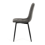 Jídelní židle, černá, látka vintage, CT-281 BK3