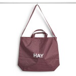 HAY Taška Grid Crossover Bag M Burgundy, červená barva, textil