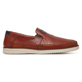 Polobotky Rieker B2356-24 Přírodní kůže (useň) - Lícová