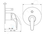 HANSA - Pico Baterie pod omítku pro 2 spotřebiče, chrom 46169103