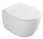 ISVEA - SENTIMENTI závěsná WC mísa, Rimless, 36x51cm, bílá 10AR02012