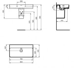 IDEAL STANDARD - Strada II Umyvadlo 80x43 cm, bez otvoru pro baterii, bílá T365101