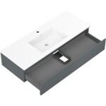 MEXEN/S - Orio koupelnová skříňka 120 cm s umyvadlem Otis, 1 šuplík, grafit mat/bílá mat 91A10-12023-1-BF66-W18M01