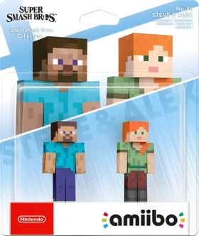 NINTENDO amiibo Steve Alex 2-Pack / Amiibo figurky / Super Smash Bros. / 2 ks