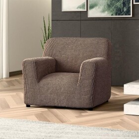 Bielastické potahy COSTINA oříšková křeslo (š. 60 - 110 cm)