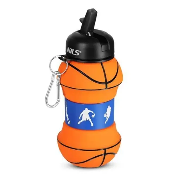 NILS Camp NC4104 550ml basketbal / Skládací silikonová láhev (5908261683053)