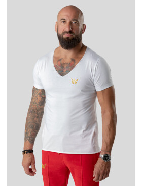 TRES AMIGOS WEAR tričko oficiálním výstřihem Bílá