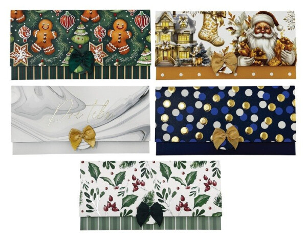 Obálka s kartičkou na peníze