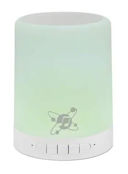 Manhattan Sound Science LED bílá / Bluetooth reproduktor / 3 W / LED podsvícení / microSD / výdrž 5 h (165259)