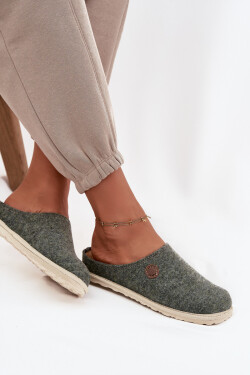 Dámské domácí pantofle Inblu – zelené Velikost: 40