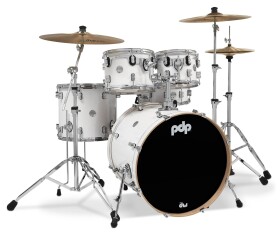 PDP Concept Maple 5 Piece Set Pearlescent White Laquer