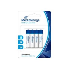 MediaRange Premium baterie micro AAA 1.5V Alkalické 4ks (MRBAT101)