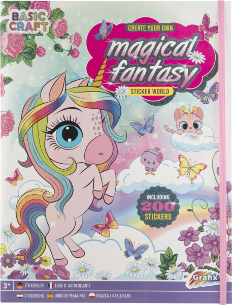Magická Fantasy kniha se samolepkami - Craft Creative