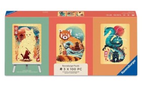 Puzzle se stojánkem: Zvířecí legendy 3x100 dílků