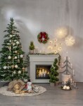 Star Trading 51 - 100 světel - STAR TRADING Svítící vánoční věnec Thuja 45 cm, zelená barva, plast