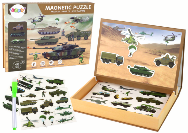 Mamido Vzdělávací magnetické puzzle