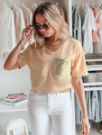 Dámské tričko TASTI peach FashionStreet RY2599 S/M