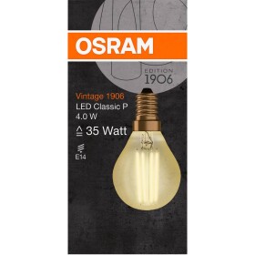 OSRAM 4058075293496 LED Energetická třída (EEK2021) F (A - G) E14 kapkový tvar 4 W = 35 W teplá bílá (Ø x d) 45.0 mm x 78.0 mm 1 ks