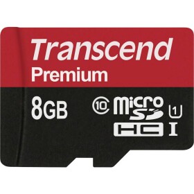 Transcend Premium paměťová karta microSDHC Industrial 8 GB Class 10, UHS-I - Transcend microSDHC 8 GB UHS-I TS8GUSDCU1
